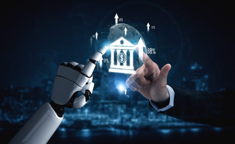 Illustrazione dei pagamenti digitali e intelligenza artificiale