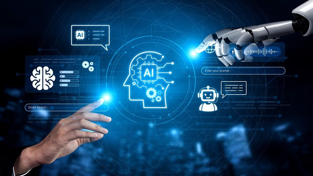 Illustrazione sull'Intelligenza Artificiale e il lavoro