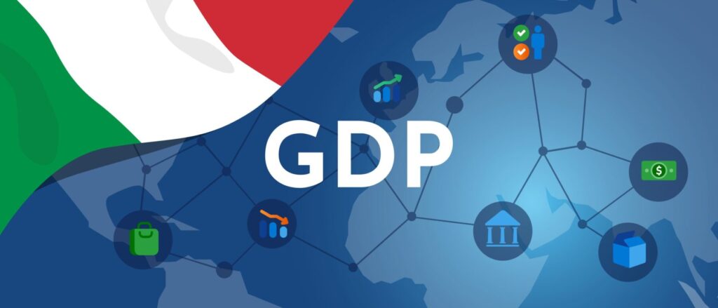 Grafico sull'andamento del Pil italiano