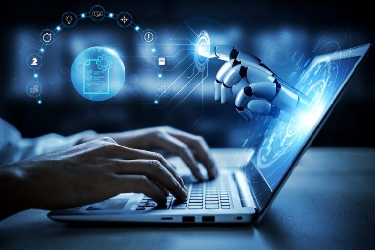 Illustrazione sull'uso dell'IA nello sviluppo software